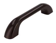 Afbeeldingen van Siro Meubelgreep kunststof - boorafstand 96mm/L 128mm/H 24mm/B 18mm - bruin 