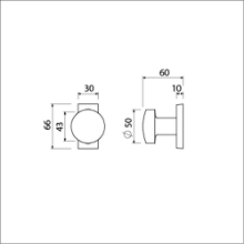 Afbeeldingen van Smalrozet knop combinatie