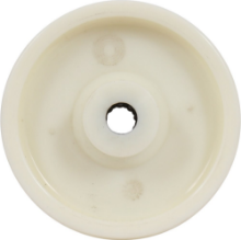 Afbeeldingen van Kelfort Wiel - Ø125mm (250kg) - Pvc met Rollager wit 