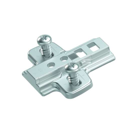 Afbeeldingen van Hettich Adapterplaat voor parallelle adapter, met voorgemonteerde euroschroeven, dikte 3,0 mm