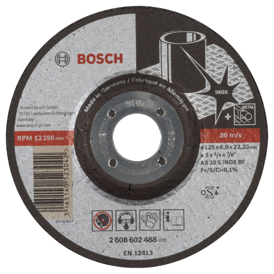 Afbeeldingen van Bosch Afbraamschijf gebogen Expert for Inox