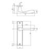 Afbeeldingen van INTERSTEEL Deurkruk Banaan met schild 181x41x7mm blind messing getrommeld 0201