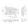 Afbeeldingen van Cisa oplegslot 50320-1 - 60mm - rechts losse cilinder  Op=Op