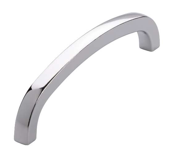 Afbeeldingen van Siro Meubelgreep metaal - boorafstand 96mm/L 104mm/H 28mm/B 8mm chroom glanzend 