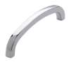 Afbeeldingen van Siro Meubelgreep metaal - boorafstand 96mm/L 104mm/H 28mm/B 8mm chroom glanzend 