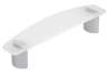 Afbeeldingen van Siro Meubelgreep kunststof - boorafstand 96mm/L 123mm/H 28mm/B 26mm - naturel/aluminium 