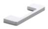 Afbeeldingen van Siro Meubelgreep metaal - boorafstand 96mm/L 108mm/H 30mm/B 9mm chroom glanzend 