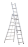 Afbeeldingen van Aluminium ladder - 3-delige reformladder