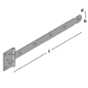 Afbeeldingen van GB kruisheng zwaar - 500x40x4mm - zink magnesium