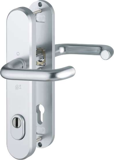 Afbeeldingen van Hoppe Inbraakwerend deurkrukgarnituur Paris 138L/3236ZA/3214 - PC92 - F1 Op=Op