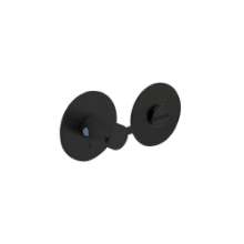 Afbeeldingen van INTERSTEEL Rozet toilet-/badkamersluiting rond plat zelfklevend 8 mm 3403