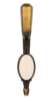 Afbeeldingen van Siro Kapstokhaak metaal - boorafstand 24mm/L 158mm/H 64mm/B 34mm antiek messing/ beige 
