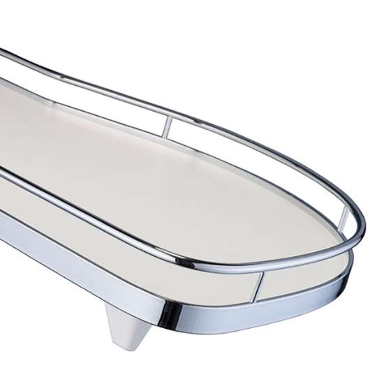 Afbeeldingen van Hettich LeMans II Legplankensets CLASSIC, verchroomd , 600, links