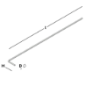 Afbeeldingen van GB L-form spouwanker 250x25 Ø3 316 RVS