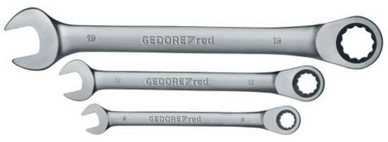 Afbeeldingen van Gedore Red Ringratel-steeksleutelset SW8-19mm 5 delig