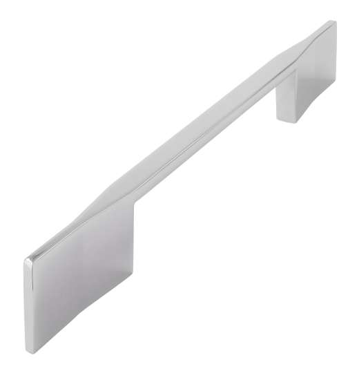 Afbeeldingen van Siro Meubelgreep metaal - boorafstand 128mm/L 214mm/H 30mm/B 10mm chroom glanzend 