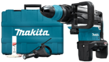 Afbeeldingen van Makita combihamer HR006GZ - 2x40V Max XGT - zonder accu's en lader in KST koffer