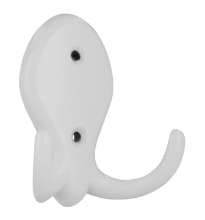 Afbeeldingen van Siro Kapstokhaak metaal - boorafstand 32mm/L 77mm/H 32mm/B 72mm wit 