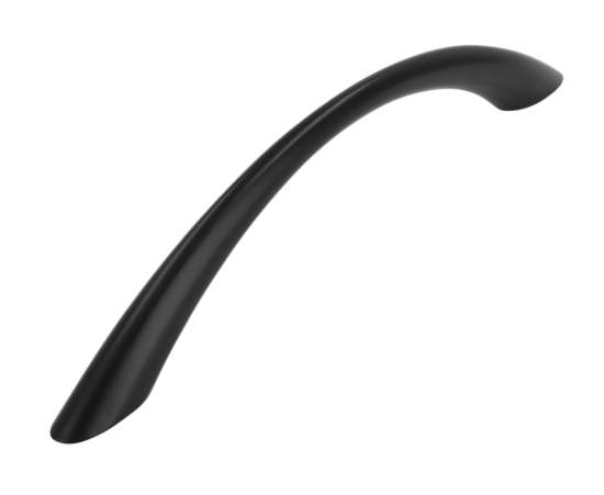 Afbeeldingen van Siro Meubelgreep metaal - boorafstand 128mm/L 163mm/H 28mm/B 10mm - mat zwart 