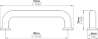 Afbeeldingen van Siro Meubelgreep kunststof - boorafstand 96mm/L 112mm/H 30mm/B 16mm - wit 