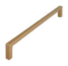 Afbeeldingen van Siro Meubelgreep metaal - boorafstand 192mm/L 200mm/H 28mm/B 8mm vintage goud 