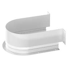 Afbeeldingen van Hettich Metalen omranding voor sifonuitsparing - rond, wit