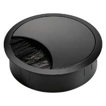 Afbeeldingen van Hettich Kabeldoorvoer, ø 80 mm , mat zwart