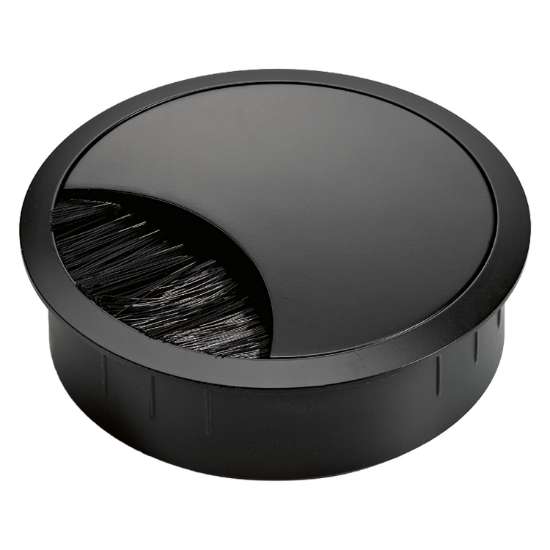 Afbeeldingen van Hettich Kabeldoorvoer, ø 80 mm , mat zwart