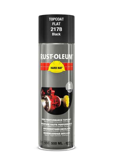 Afbeeldingen van Rustoleum spray 2178 mat-zwart 500ml
