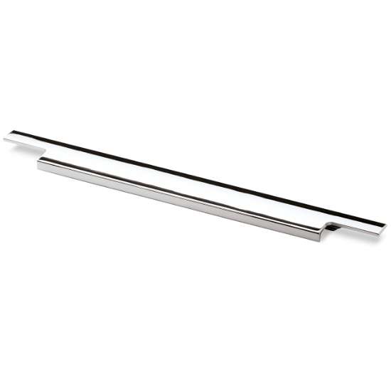 Afbeeldingen van Hettich Greeplijst Lamezia, L 1195 mm, B 39 mm, glans verchroomd