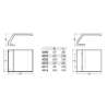 Afbeeldingen van Hermeta Deurduwer 80X90mm 2X8,5 4310-01E F1