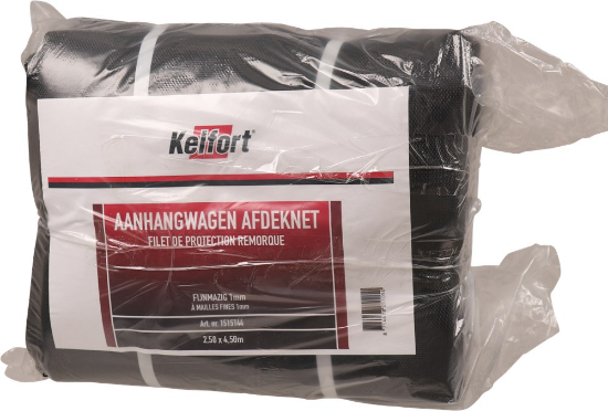 Afbeeldingen van Kelfort Aanhangwagennet - 2.5x4.5 meter - fijnmazig 