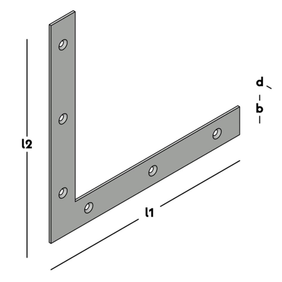 Afbeeldingen van Raamhoek recht 250 32x2.5 ZM