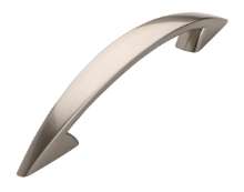 Afbeeldingen van Siro Meubelgreep metaal - boorafstand 128mm/L 179mm/H 28mm/B 18mm - RVS effect 