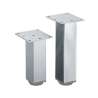 Afbeeldingen van Hettich Meubelvoet Lano SQ 46, 100 mm zilver geëloxeerd
