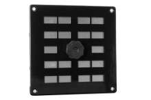 Afbeeldingen van ALU schuifrooster met gaas 160x160mm zwart