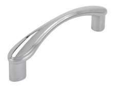 Afbeeldingen van Siro Meubelgreep metaal - boorafstand 96mm/L 112mm/H 30mm/B 15mm - chroom glanzend 