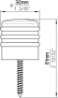 Afbeeldingen van Siro Deurstop kunststof - L 30mm/H 61mm/B 30mm - chroom glanzend/ zwart 