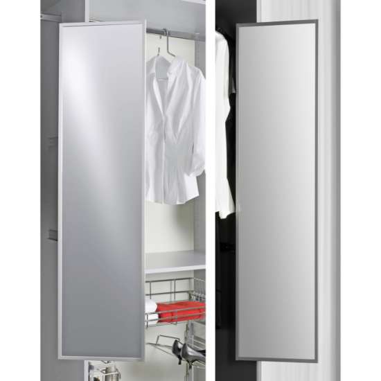 Afbeeldingen van Hettich Uittrekbare spiegel H 1155 mm, zilver