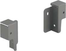 Afbeeldingen van Hettich Set achterwandverbinders ArciTech 78 mm, antraciet, links en rechts
