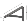 Afbeeldingen van GB plankdrager - 200x300mm 30x4/20x4mm - epoxycoating zwart