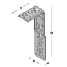 Afbeeldingen van GB XL-hoek 125x300mm 70x5mm Zink-Magnesium
