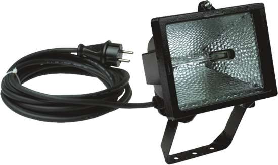 Afbeeldingen van Kelfort bouwlamp - 500W 5 meter kabel - klasse 2 IP54  Op=Op