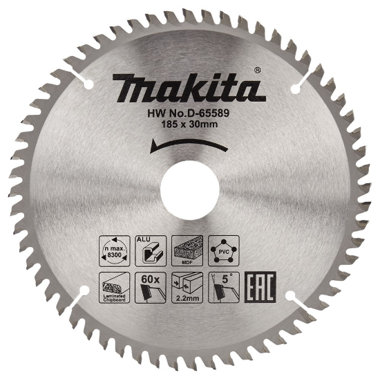 Afbeeldingen van Makita Zaagb multi 185x30 60T 5g D-65589