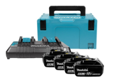 Afbeeldingen van Makita 198091-4 Startset LXT DC18RD - 4x 6.0Ah accu