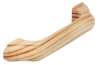 Afbeeldingen van Siro Meubelgreep hout - boorafstand 96mm/L 120mm/H 26mm/B 17mm grenen gelakt 