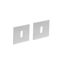Afbeeldingen van INTERSTEEL Magneet rozet vierkant met sleutelgat rvs geborsteld 3424