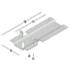 Afbeeldingen van GB vloer HSB-strip met lip - 220/293mm 111x3mm - sendzimir verzinkt