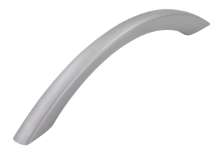 Afbeeldingen van Siro Meubelgreep kunststof - boorafstand 128mm/L 166mm/H 30mm/B 10mm - aluminium 