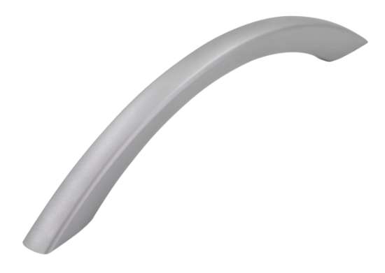 Afbeeldingen van Siro Meubelgreep kunststof - boorafstand 128mm/L 166mm/H 30mm/B 10mm - aluminium 